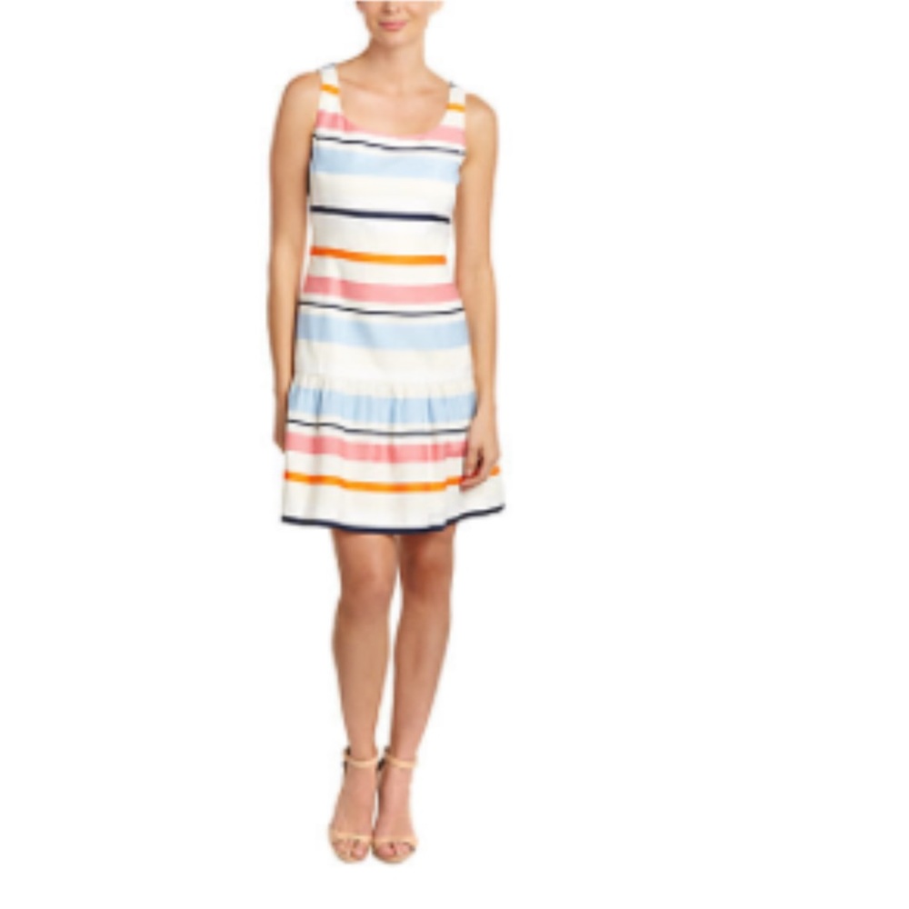 J.McLaughlin Linen-Blend A-Line Dress - Size 10